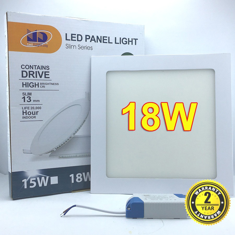 Đèn LED âm trần 18W siêu mỏng vuông (18W-Φ200) - MD02