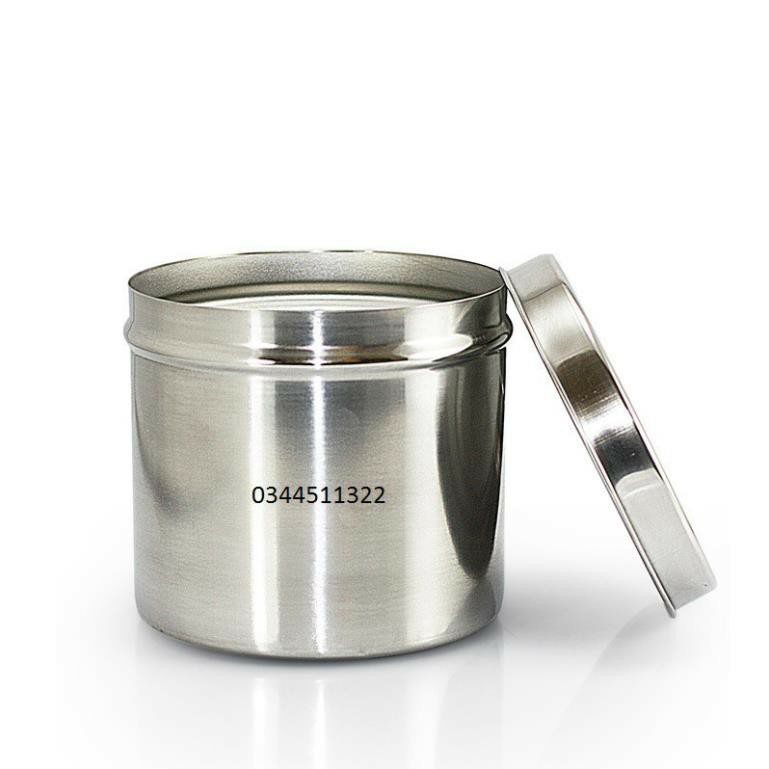 Hũ inox dùng đựng bông, dụng cụ phun xăm, dụng cụ y tế