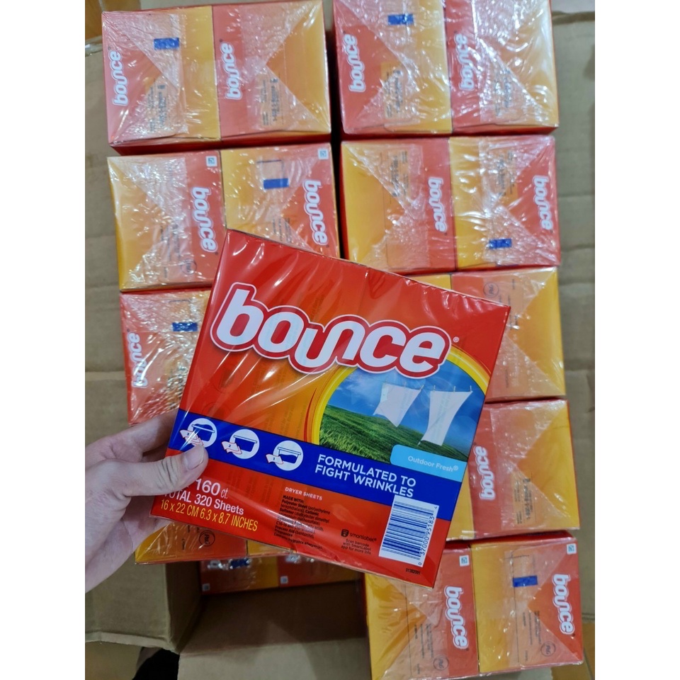 Giấy thơm quần áo Bounce Mỹ, hương Outdoor Fresh tươi mới