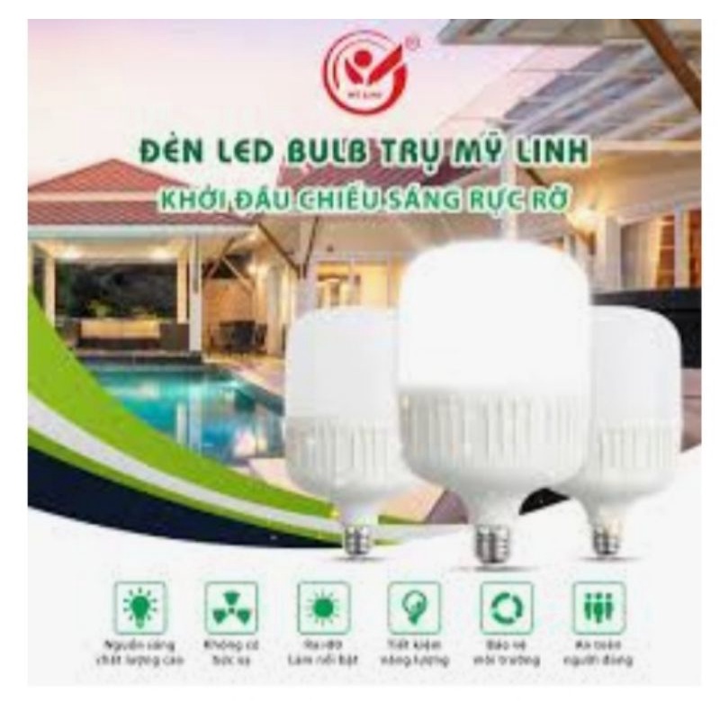 Bóng đèn Led bub trụ Mỹ Linh 30w,40w, 50w