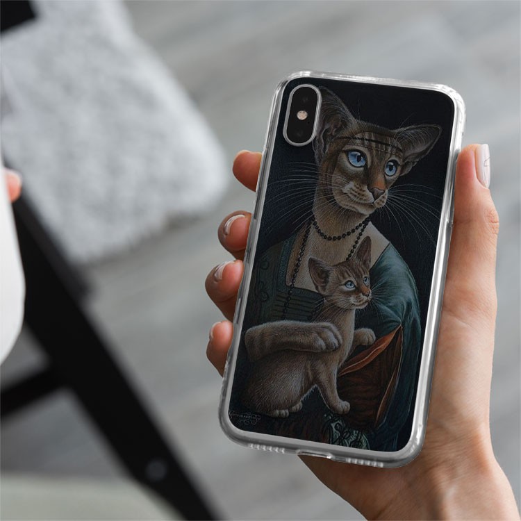 Ốp lưng tuổi mèo  mèo xấu tính Bee Case Hàng cao cấp cho các loại Iphone CAT20210129