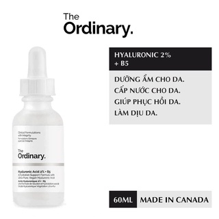 [Bill + Ảnh Thật] Tinh chất Cấp ẩm The Ordinary Hyaluronic Acid 2% + B5