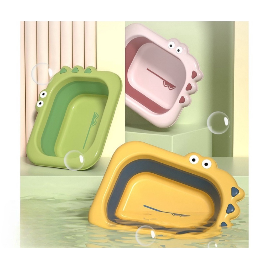 Thau / Chậu Tắm Gấp Gọn KIDWOW Cho Bé Sơ Sinh 0 Đến 8 Tuổi Kèm Đệm Tắm
