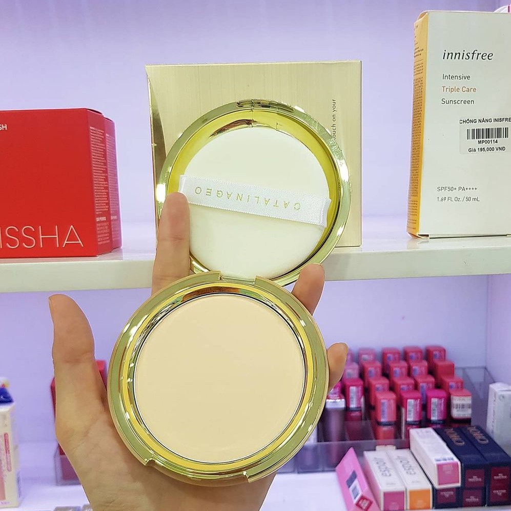 Phấn phủ trang điểm siêu mịn Catalina Geo Vàng Pact | BigBuy360 - bigbuy360.vn