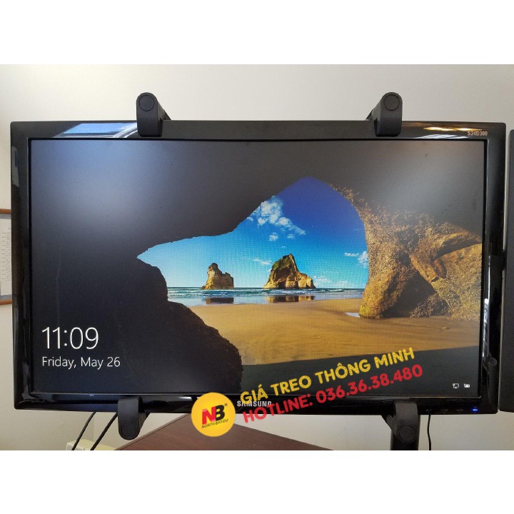 Bộ Kẹp Dành Cho Màn Hình Máy Tính - Không Có Lỗ Ốc Treo Vesa 17 - 27 Inch - Model: XL101