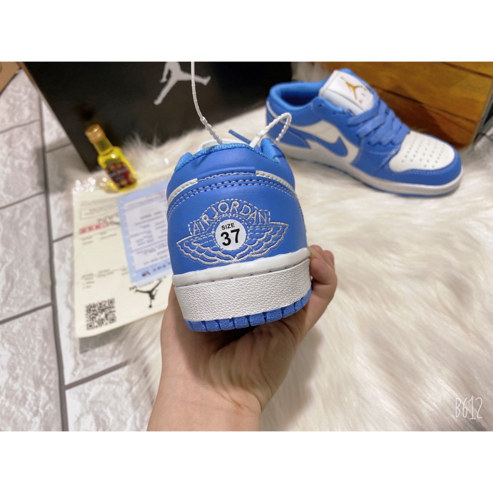 [Hàng Hot] Giày Sneaker JD1 Low, Giày thể thao Jodan màu xanh da trời nam nữ full box bill