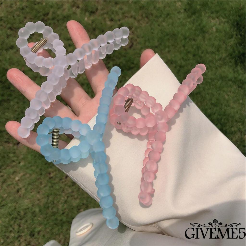GIVEME Kẹp tóc càng cua dài/ dày chống trượt màu hồng/trắng/vàng/xanh dương)