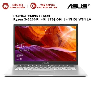 Laptop asus d409da-ek095t ryzen 3-3200u| 4g| 1tb| ob| 14"fhd| win 10