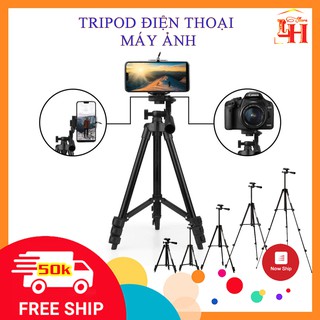 Tripod Điện Thoại 3 Chân Đa Năng làm gậy chụp hình - Tripod máy ảnh dùng để Quay Phim, Giá Đỡ livestream