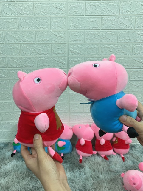 Gấu bông ,heo peppa đáng yêu nghộ nghĩnh 25cm