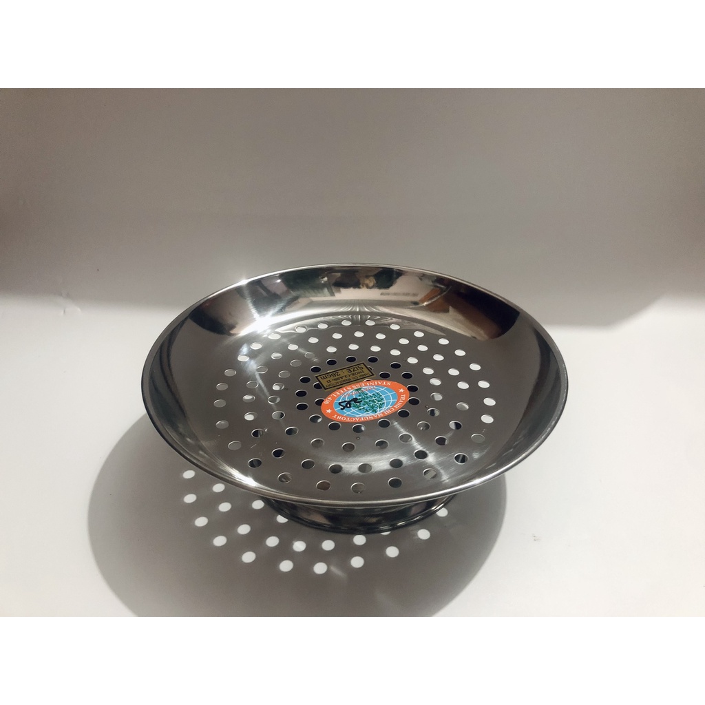 [Giá Sỉ] Vỉ hấp, dĩa hấp, xửng hấp inox có đế - Đồ xôi inox đa năng size 22cm 26cm