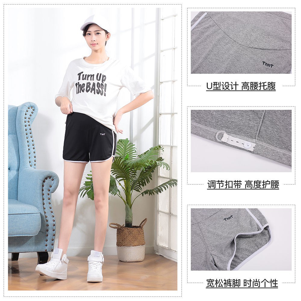 LU✷✈Quần Short Thể Thao Lưng Cao Thời Trang Cho Phụ Nữ Mang Thai (25)