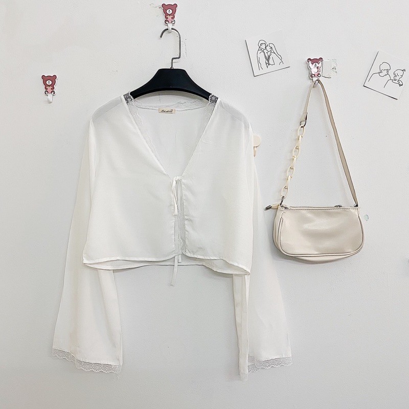 ÁO NONE TOP CROPTOP VÀ QUẦN JACKI PANTS- áo chất lụa ko nhăn phối ren , quần cotton lạnh cao cấp dày dặn đứng from