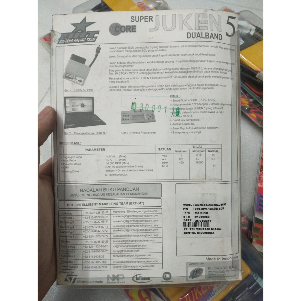 ECU BRT JUKEN 5 CHO MXKING - EXCITER 150 - CHÍNH HÃNG BRT INDONESIA