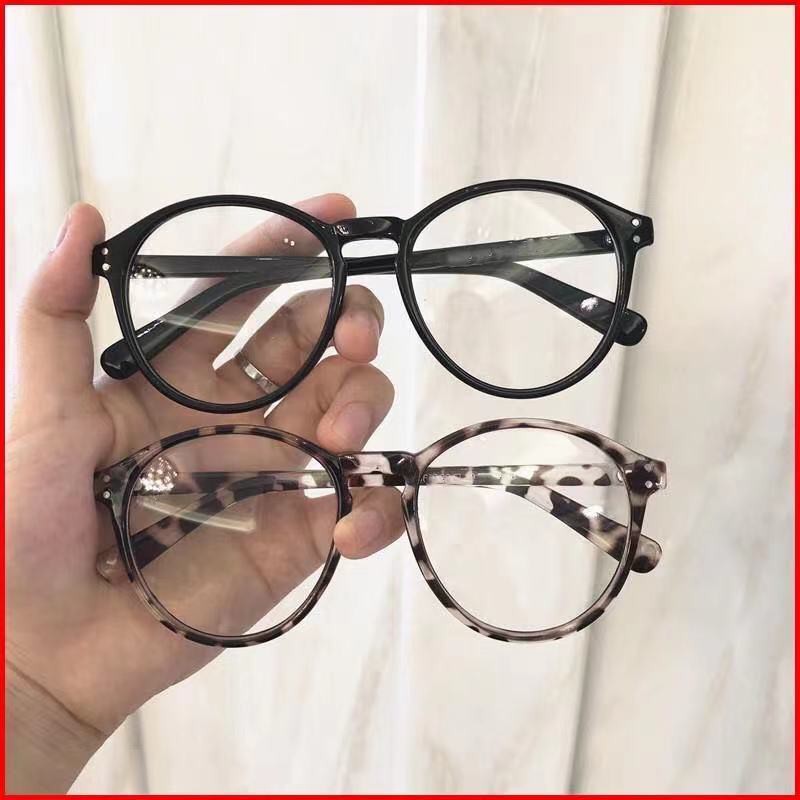 Kính gọng tròn chống tia bức xạ thời trang phong cách retro Hàn Quốc