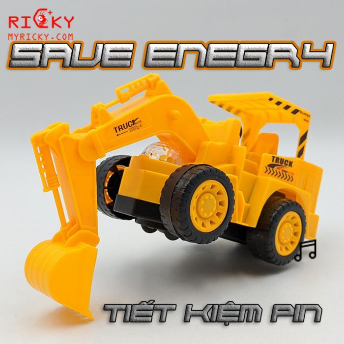 Xe múc nhạc đèn lái tự động TRUCK TOY