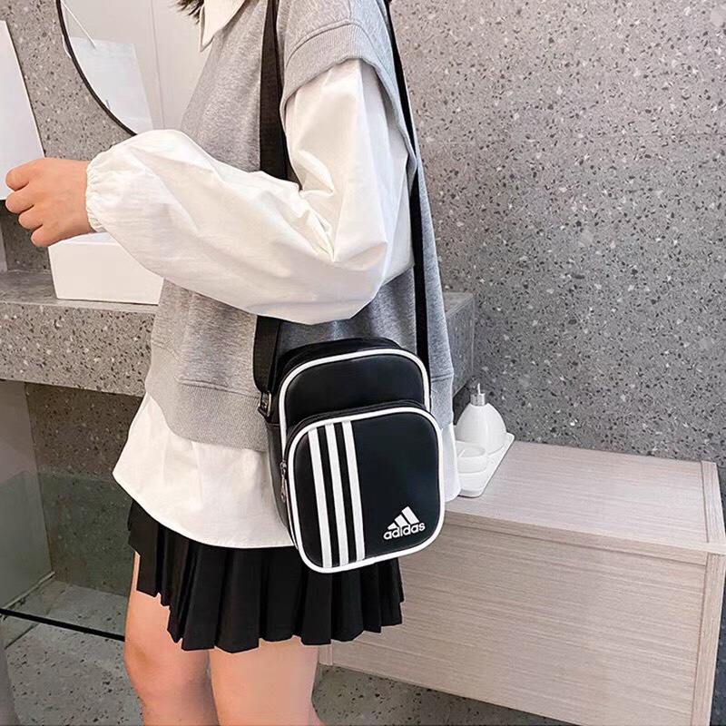 ⚡️ Túi Đeo Chéo Adidas Vintage Mini Bag - Black HÀNG XUẤT DƯ FULL TEM TAG