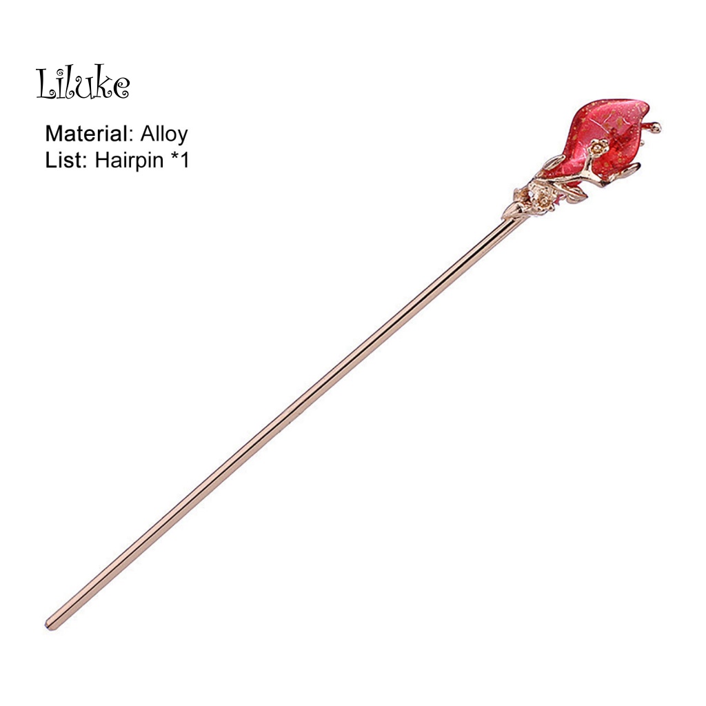 Lược Cài Tóc Bằng Kim Loại Màu Trơn Đơn Giản Cho Nữ