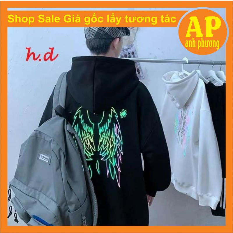 Áo hodie cánh chim phản quang bảy màu unisex nam nữ❤️
