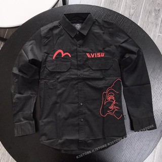 Áo sơ mi Evisu Thêu FULL Hàng Thiết Kế Chính Hãng K3 STORE (s202/s2036 )