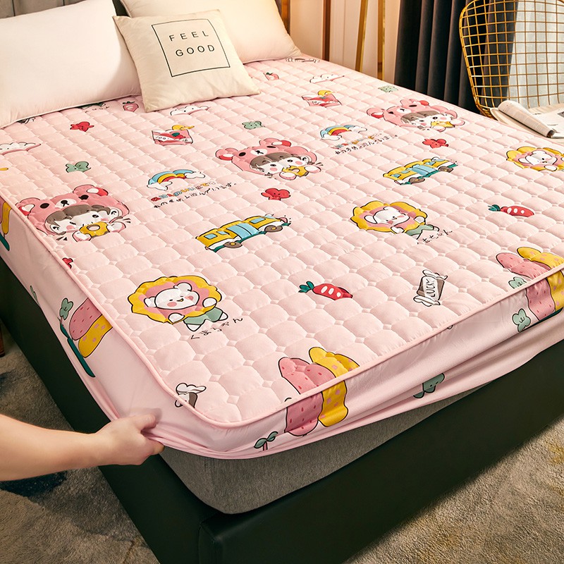 ❡Ga trải giường chần bông đơn mảnh ga trải giường dày dặn không tr