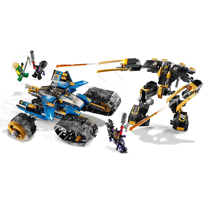 Phantom Ninjago Thunder Assault Tank Building Blocks Tương thích với Lego Mech Minifigures Đồ chơi giáo dục lắp ráp