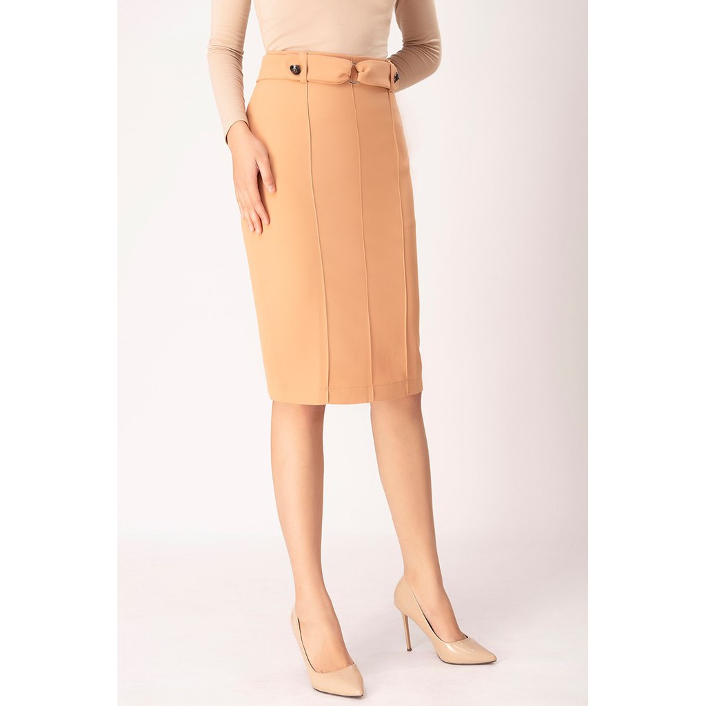 [Nhập Mã GUMATM giảm 10k cho đơn bất kì] Chân váy nữ dáng dài phối đai GUMAC đồ công sở thanh lịch VB1242 | BigBuy360 - bigbuy360.vn