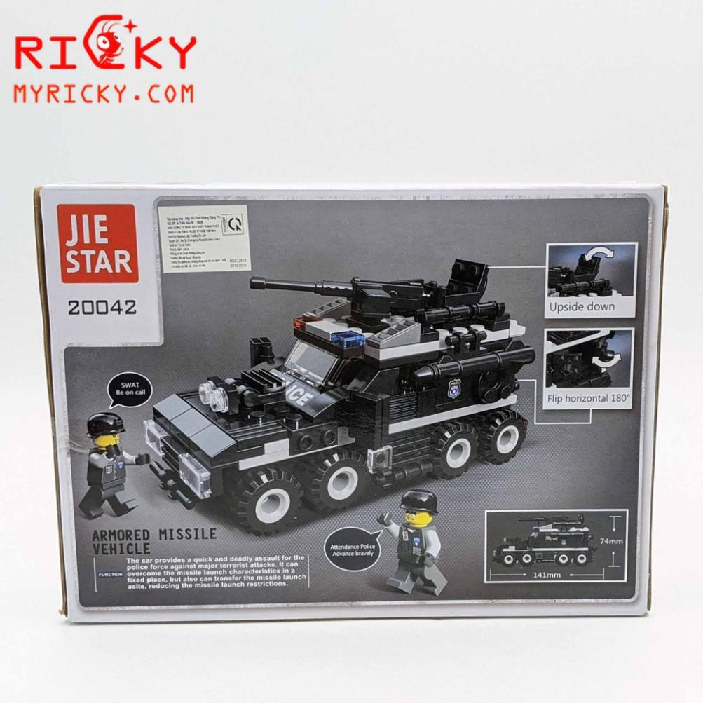 [Khai trương giảm giá] LEGO xếp hình biệt đội cảnh sát Flying Tiger 219 miếng - Lắp ráp mô hình xe cảnh sát đặc nhiệm