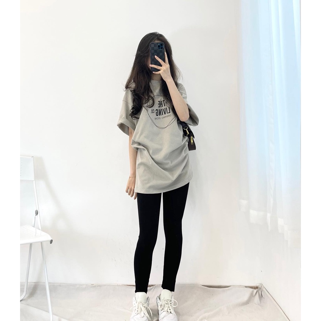 [Mã SKAMFSW175 giảm 10K đơn 50K] Áo thun 3158 The Living chất cotton mặt nhung dày dặn Miho house