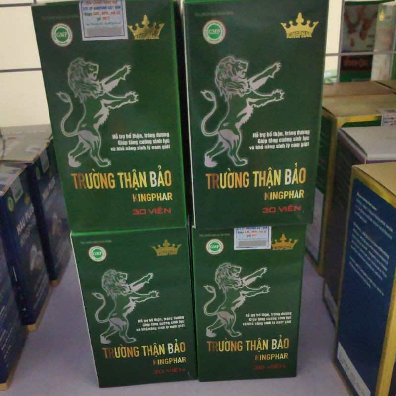 TRƯỜNG THẬN BẢO- VIÊN UỐNG BỔ THẬN, TRÁNG DƯƠNG, TĂNG CƯỜNG SINH LÝ NAM (HỘP 30 VIÊN)