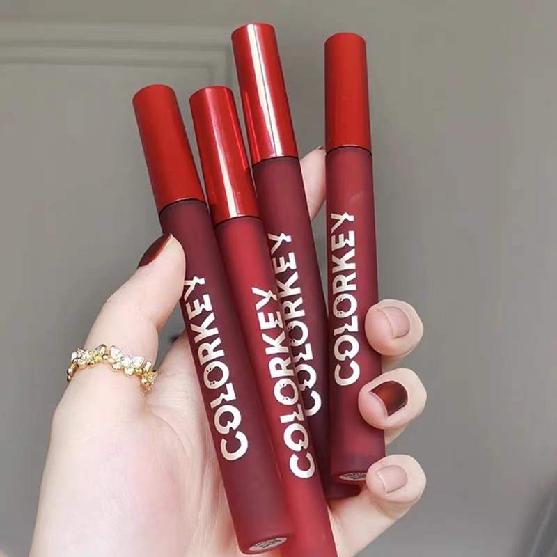 Son Kem Nhung Lì Colorkey - Trang Điểm Lâu Trôi - Dưỡng Ẩm Môi Tốt Dành Cho Phái Nữ