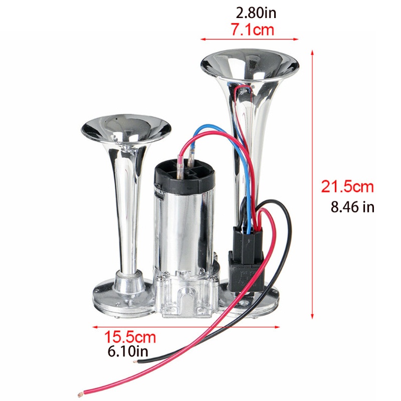 Còi hơi điện tử 12V 600DB cho xe hơi/tàu thuyền