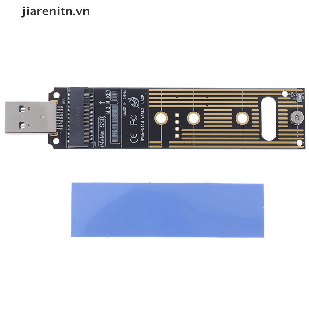 jiarenitn M.2 NVME SSD to USB 3.1 Adapter PCI-E to USB-A 3.0 SSD Internal Converter Card vn