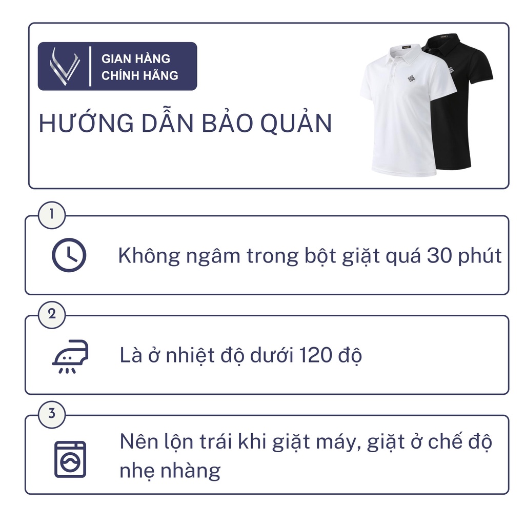 Áo polo nam VERATINO thêu logo cotton lụa cao cấp