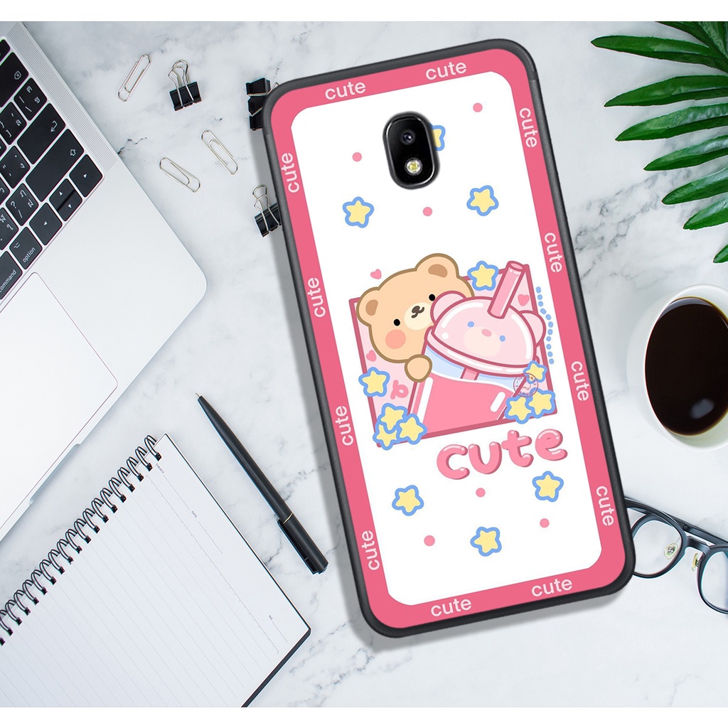 Ốp Lưng Samsung J3 PRo - J5 PRO - J7 PRO - J7 PLUS, In Hình Gấu Cute, màu sắc bắt mắt.