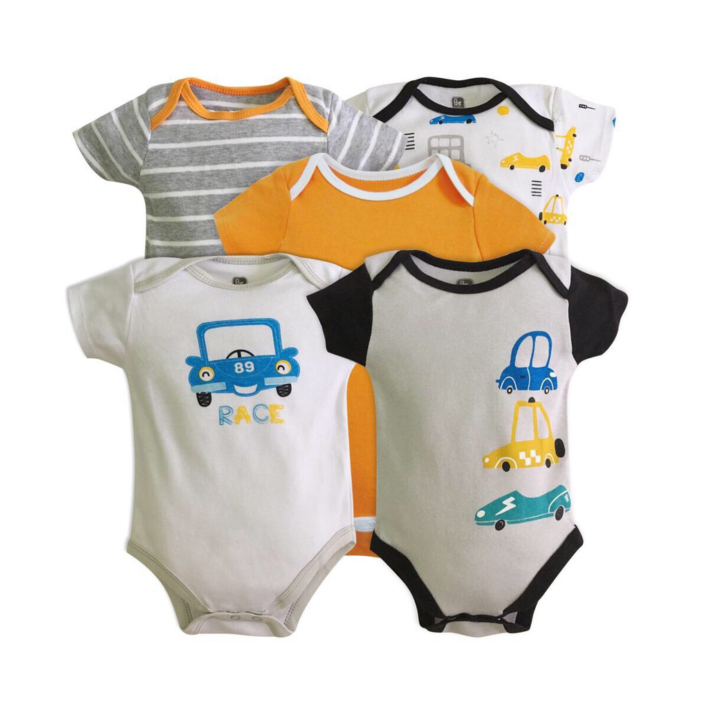 Set 5 body/bodysuit hàng quảng châu cho bé trai bé gái