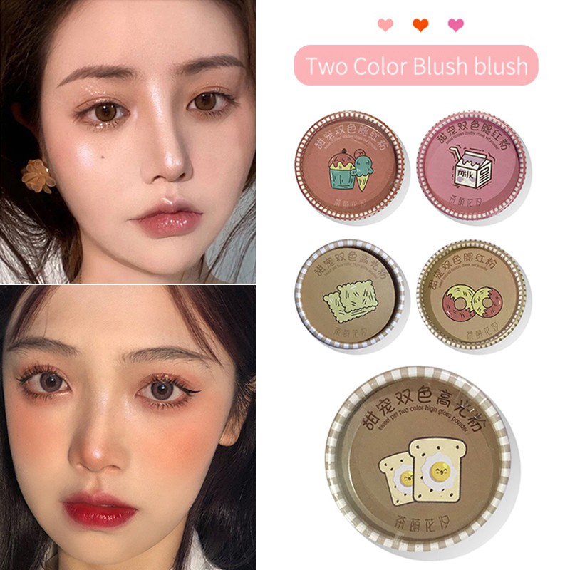 [Hàng mới về] Phấn bắt sáng tạo khối hai màu thiết kế đáng yêu | BigBuy360 - bigbuy360.vn