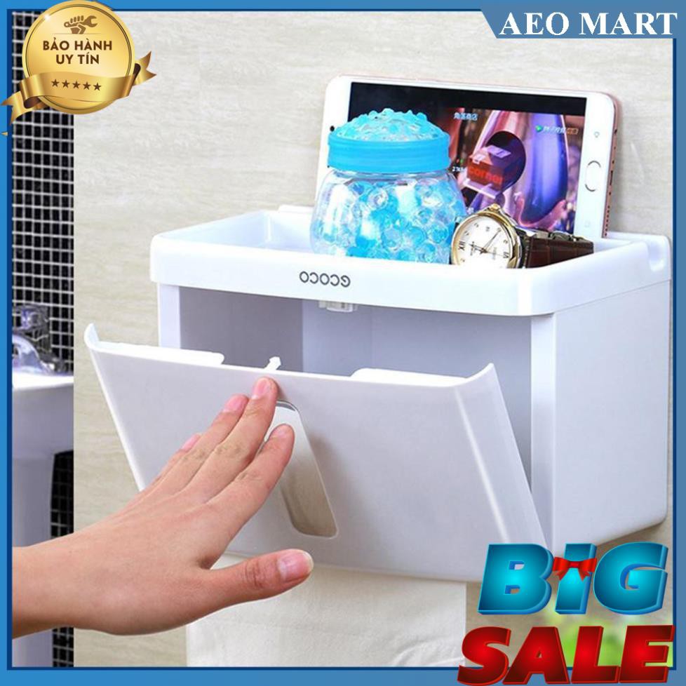 Big sale -  kệ để giấy nhà vệ sinh,Kệ treo giấy vệ sinh đa năng Ecoco D-08 ()