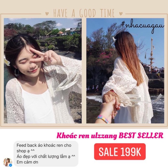 [ ẢNH THẬT] Khoác ren tay cột nơ siêu xinh | BigBuy360 - bigbuy360.vn