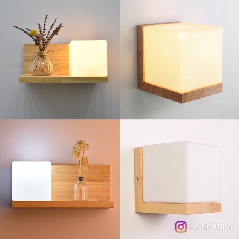 Đèn treo tường trang trí phòng khách , phòng ngủ , cầu thang , ban công hình khối vuông.Tặng kèm bóng led chuyên dụng
