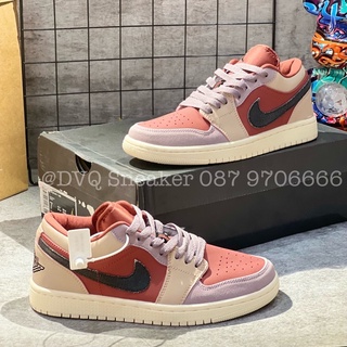 giày Jordan đỏ kem mận thấp cổ cao cấp