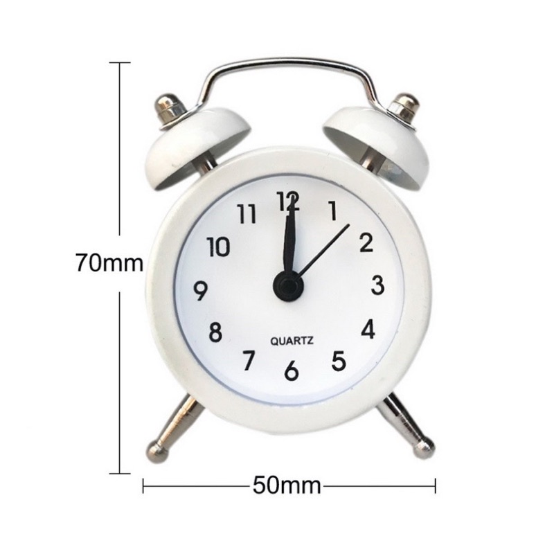 Đồng hồ siêu nhỏ để bàn trang trí độc đáo - viền sắt (có kèm pin)