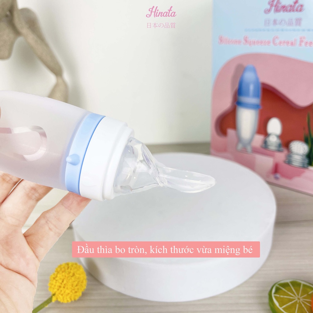 Bình thìa tập ăn dặm cho bé HINATA - Vừa tay cầm thuận tiện cho mẹ sử dụng TG08