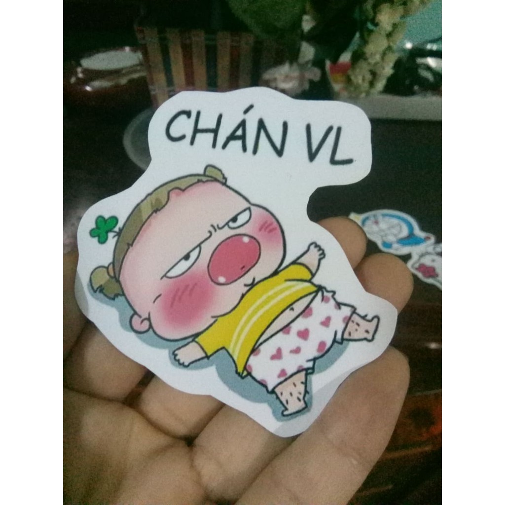 10 Sticker Dán, Hình Dán Quỳnh Aka 15K Giá Cạnh Tranh