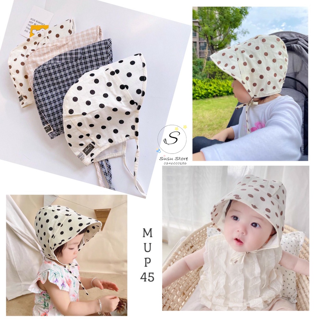 MUP 45 : Mũ cho bé yêu từ 6-24m ( size 48cm )
