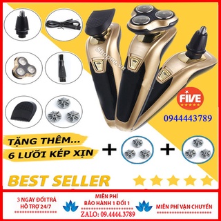  Máy Cạo Râu 3 Trong 1 Cắt Tóc  Tỉa Lông Mũi Lưỡi Cạo Thông Minh Có Cổng Sạc.   Hàng loại 1  . Bảo hành 12 tháng 