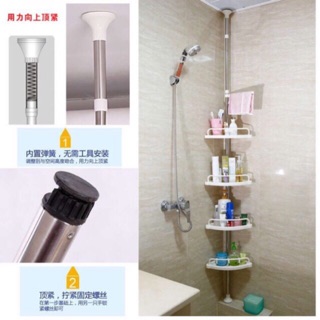 Kệ góc để đồ đa năng nhà tắm