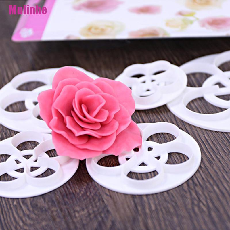 Set 6 khuôn cắt tạo hình cánh hoa dùng trang trí bánh