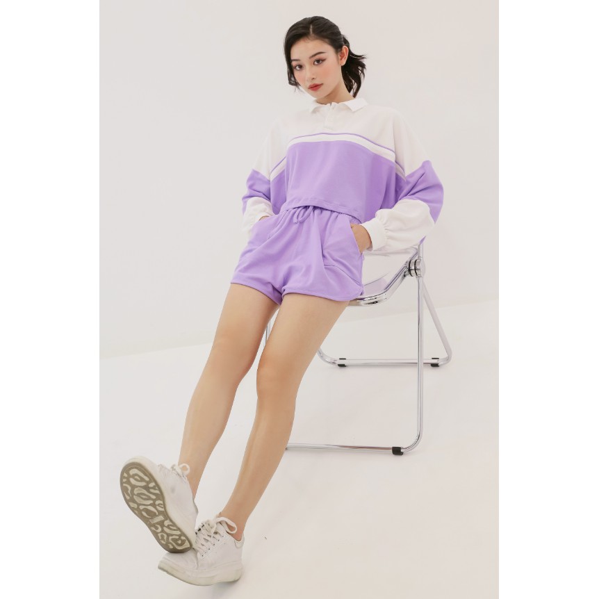Quần thun có dây rút - COLOR BLOCK SHORTS - SODA POP