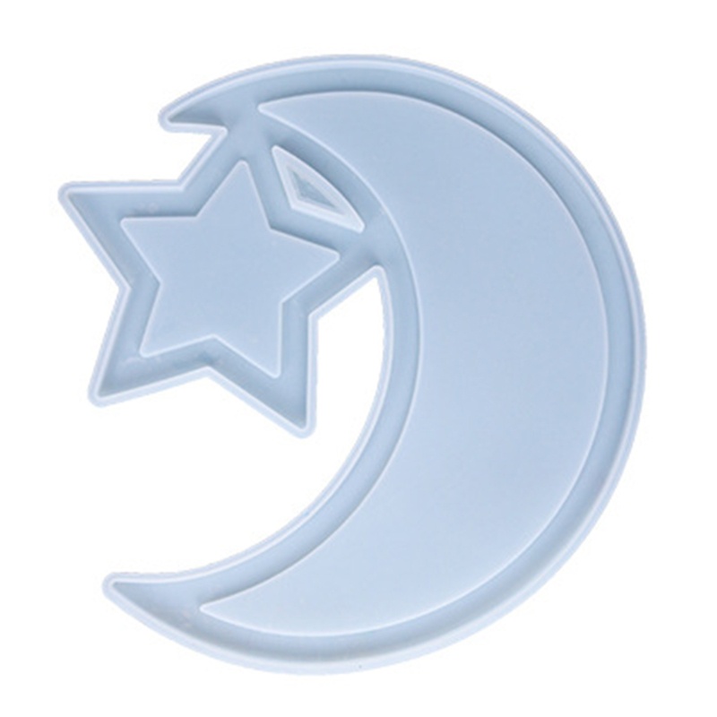 Khuôn Silicone Làm Bánh Tráng Miệng Hình Ngôi Sao Mặt Trăng Phong Cách Hồi Giáo DIY